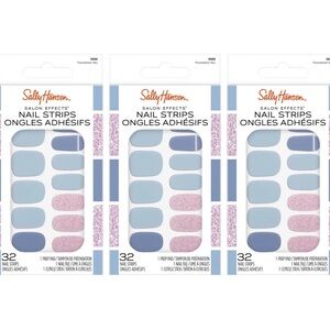 3 Pack Sally Hansen Salon Effects Nail Strips-Powered Sky